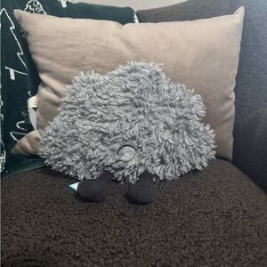 Jellycat Gray Fluffy Stuffed Animal